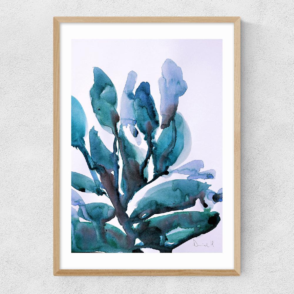 East End Prints Blue Plant