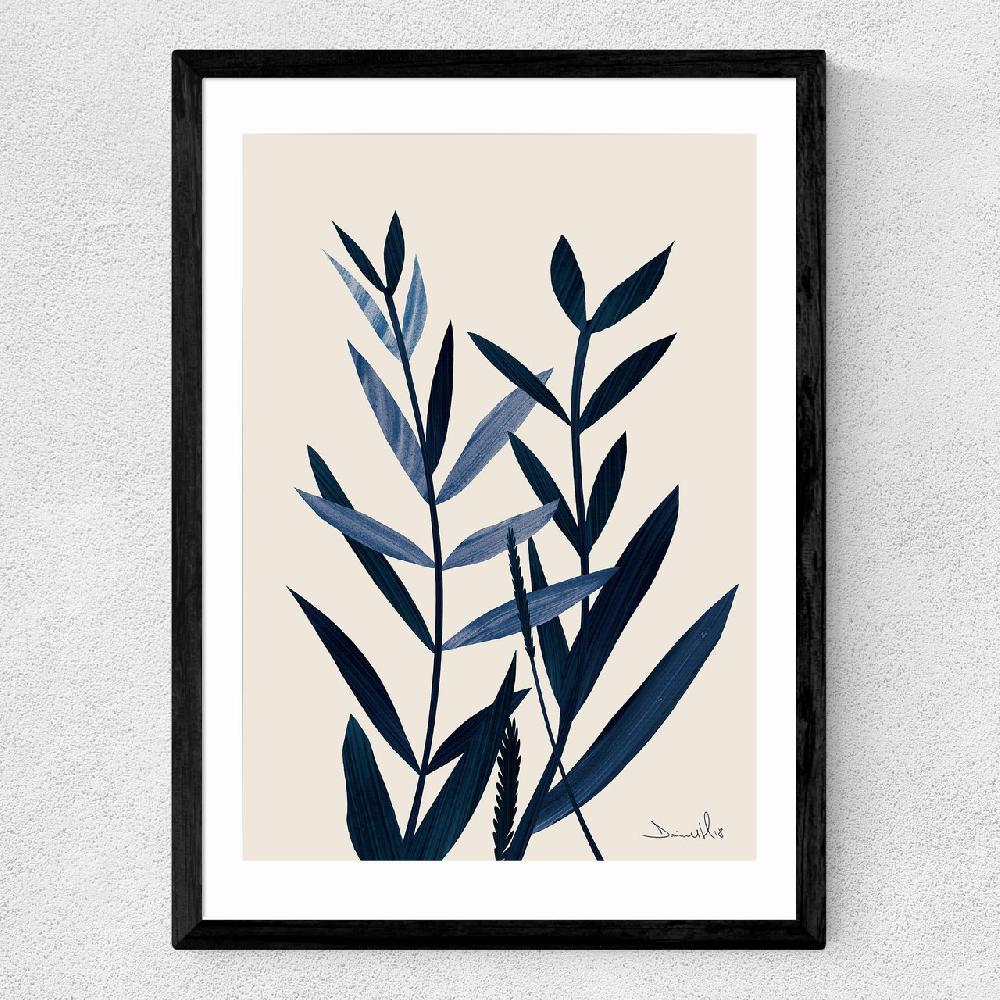 East End Prints Blue Plant I