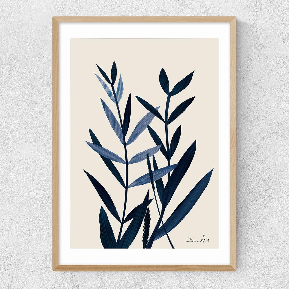 East End Prints Blue Plant I