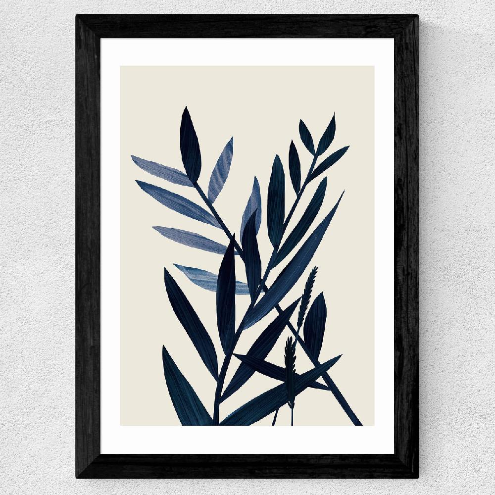 East End Prints Blue Plant II