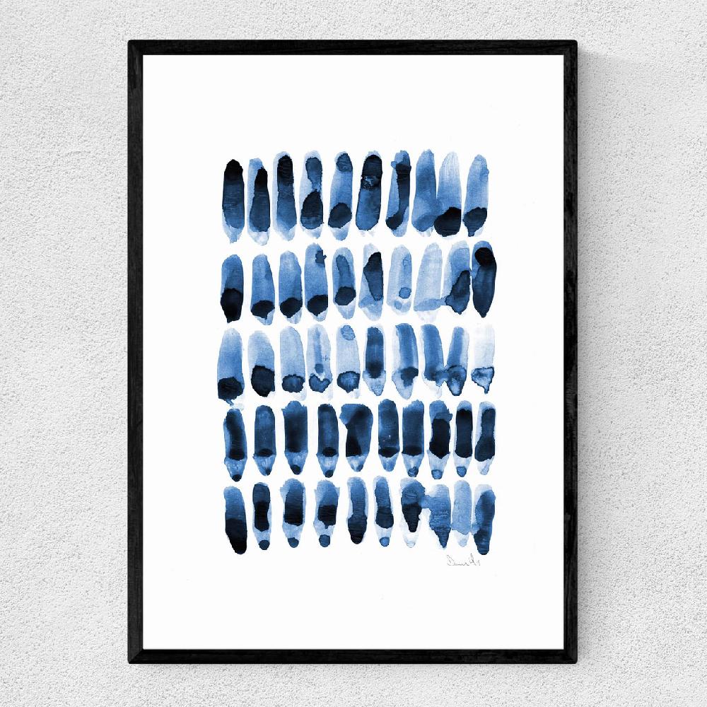 east end prints Blue Set 1
