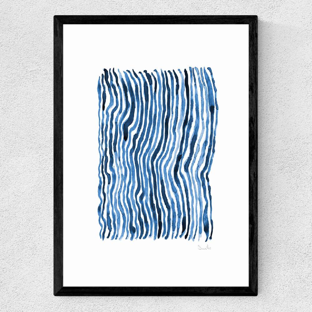 East End Prints Blue Set 2