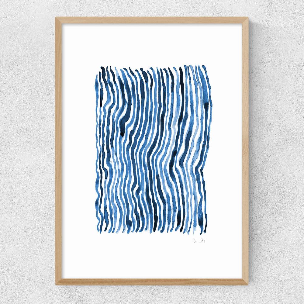 East End Prints Blue Set 2
