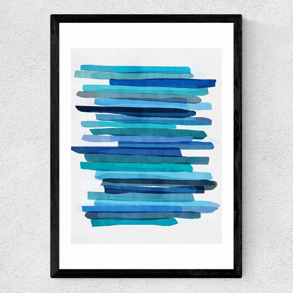 East End Prints Blue Stripes