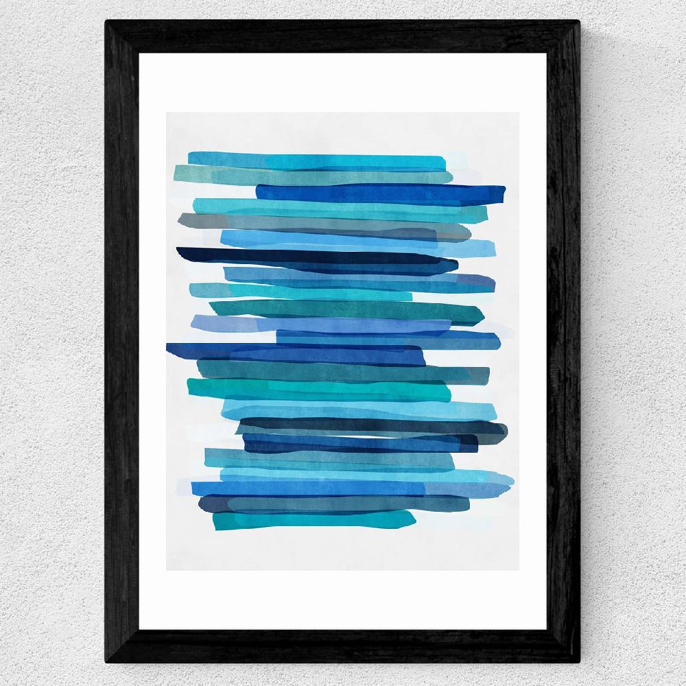 East End Prints Blue Stripes