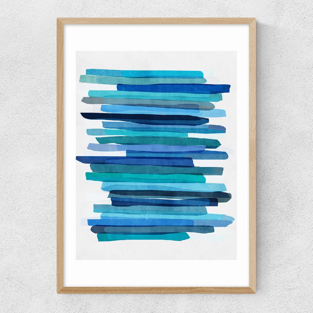 East End Prints Blue Stripes