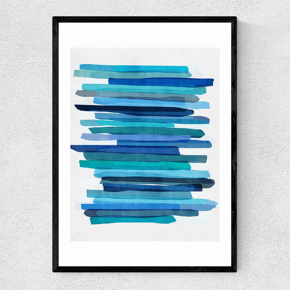 east end prints Blue Stripes