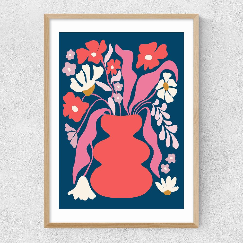 East End Prints Blushing Flower Pot