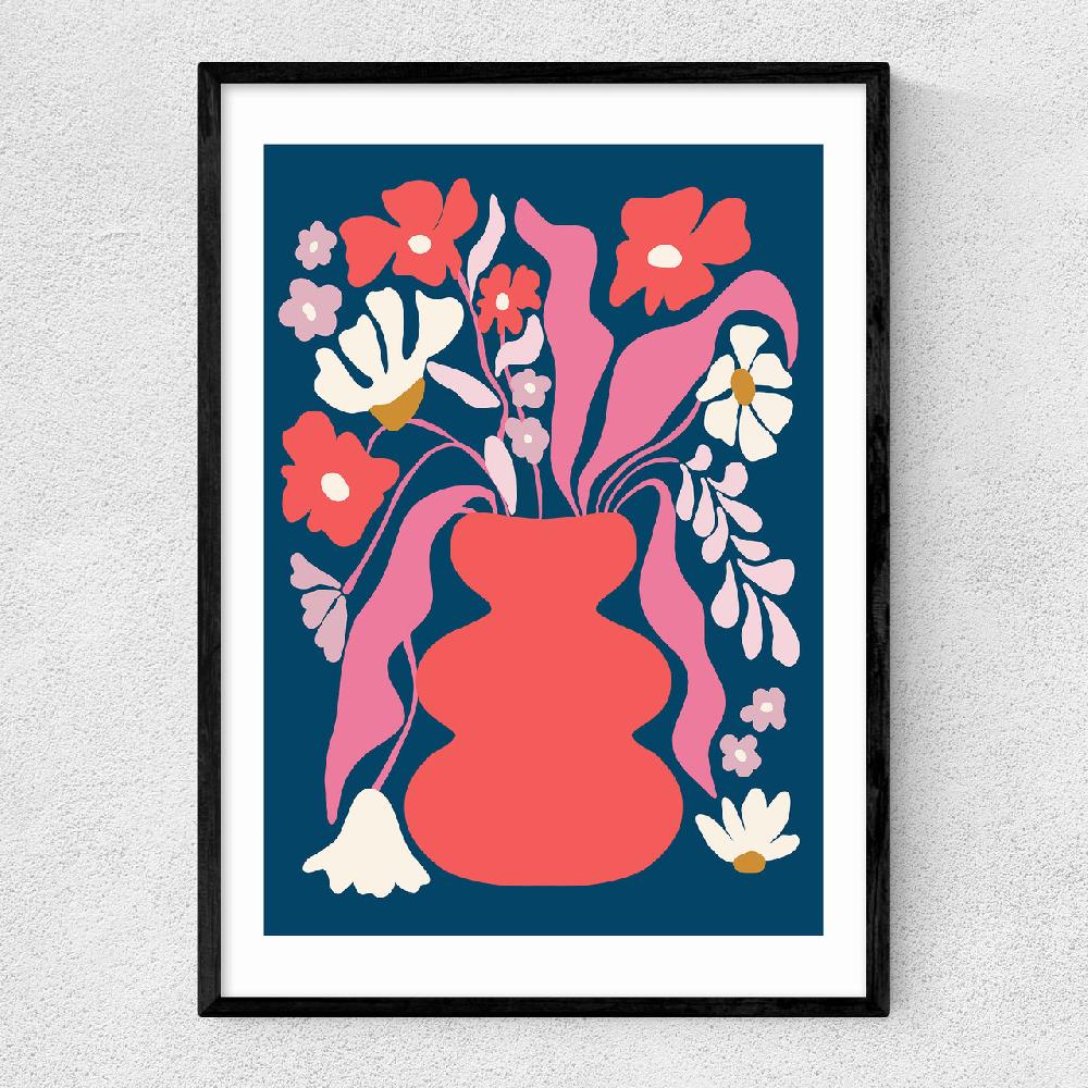 east end prints Blushing Flower Pot