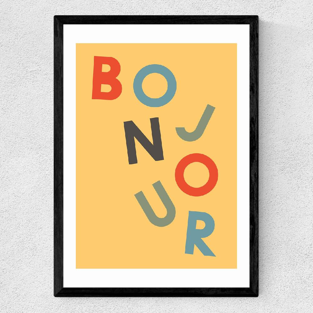 East End Prints Bonjour