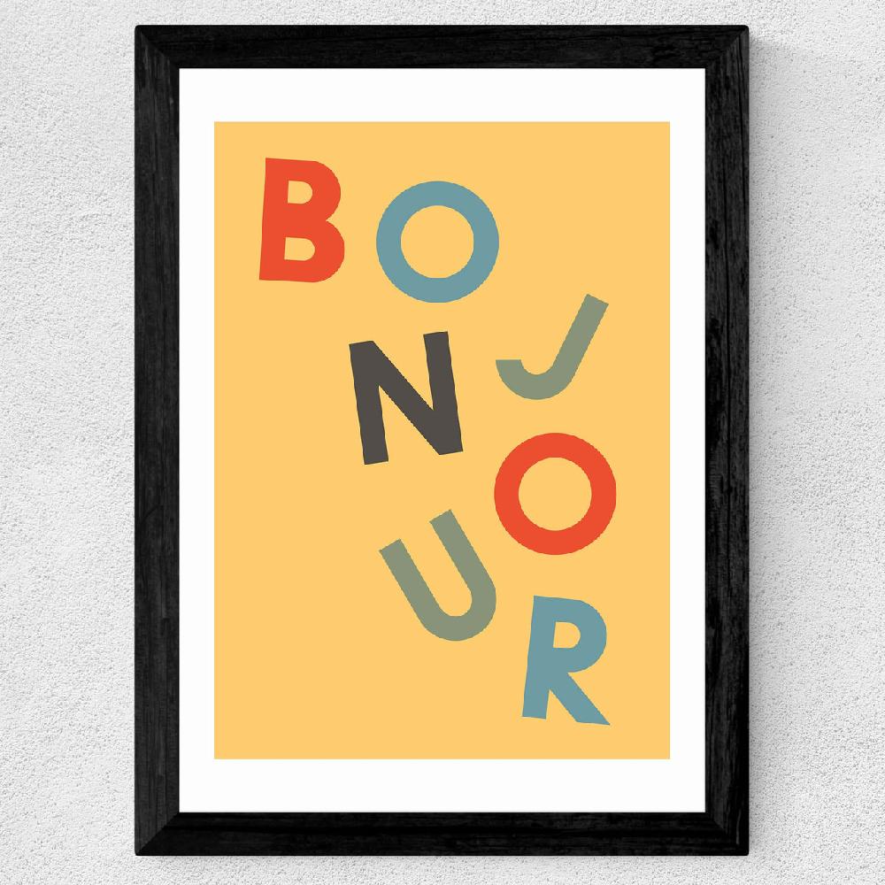 East End Prints Bonjour