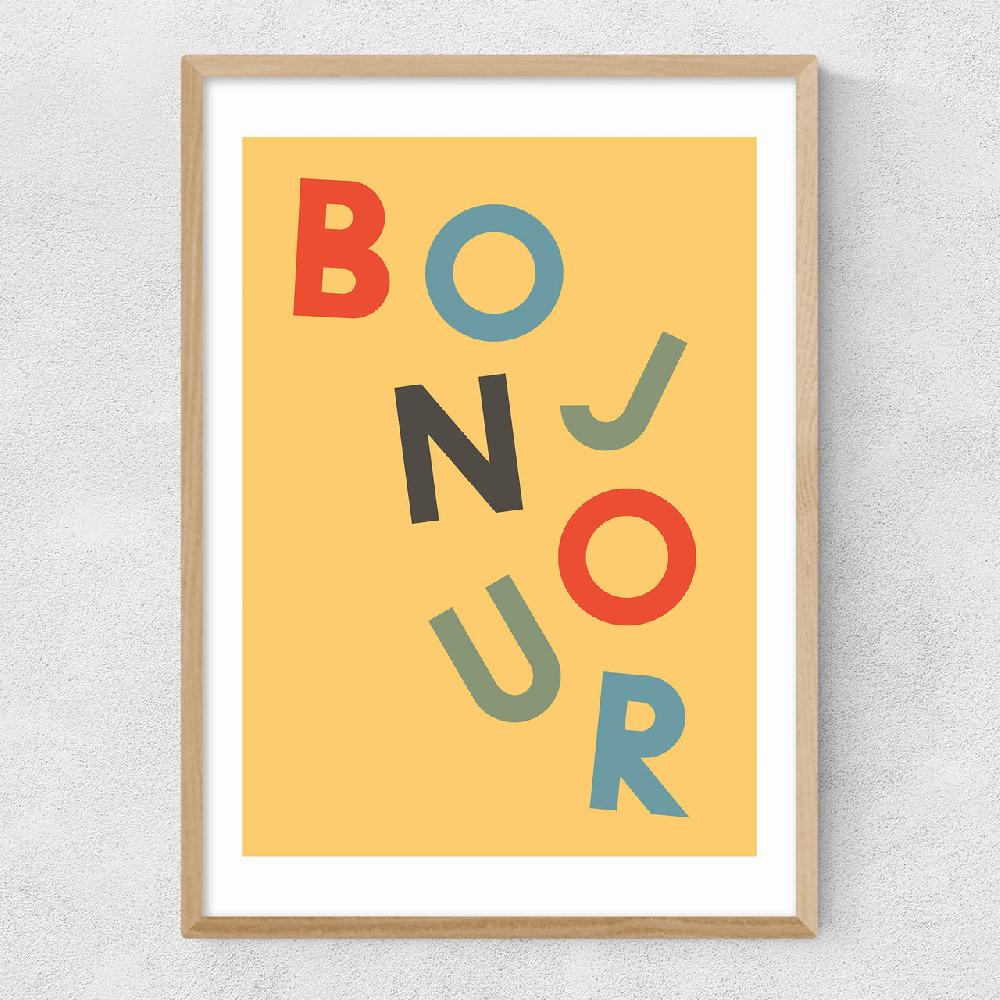 East End Prints Bonjour