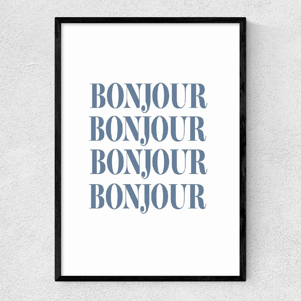 east end prints Bonjour by Fan Club