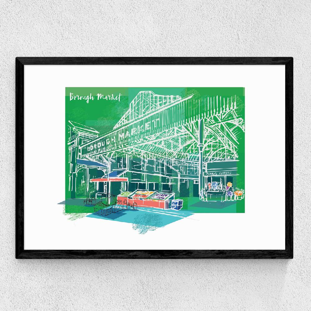 East End Prints Borough Market By Rocket 68