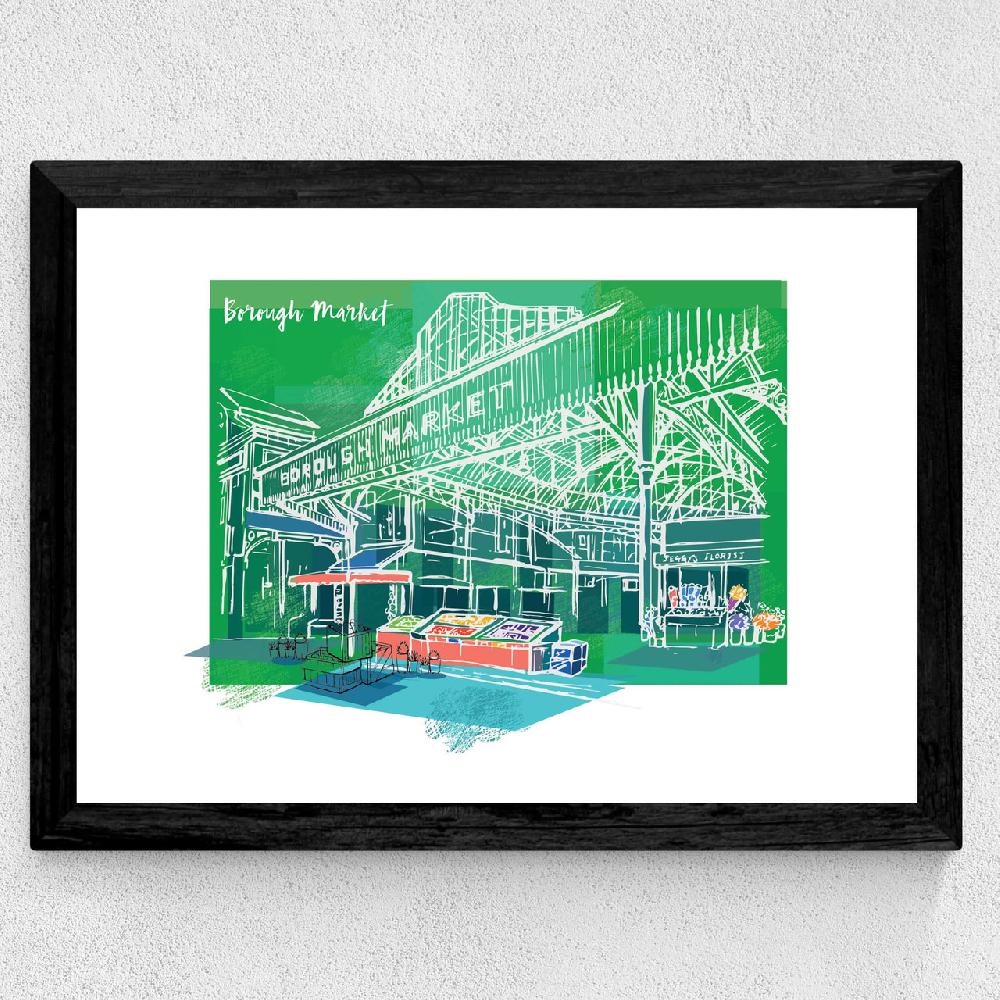 East End Prints Borough Market By Rocket 68