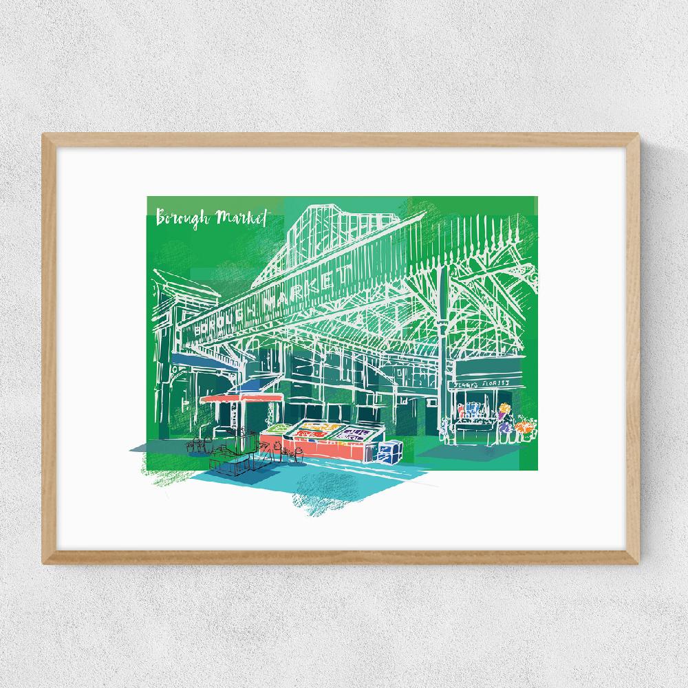 East End Prints Borough Market By Rocket 68