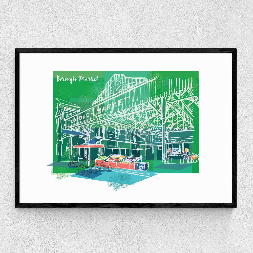 east end prints Borough Market by Rocket 68