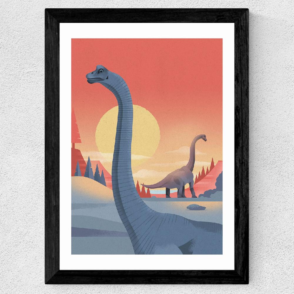 East End Prints Brachiosaurus