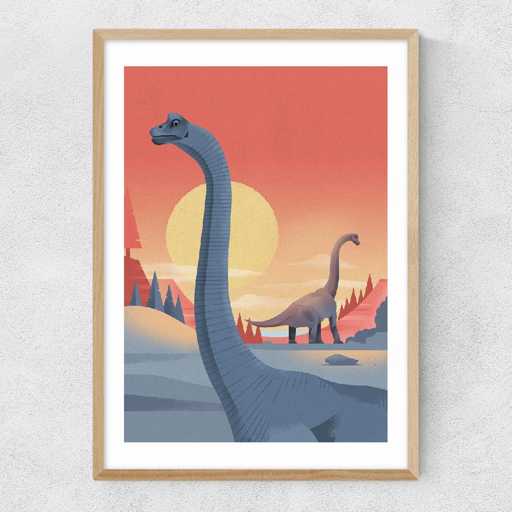 East End Prints Brachiosaurus