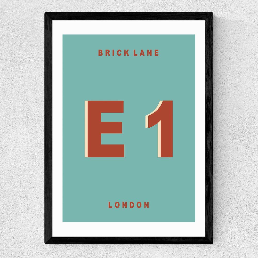 East End Prints Brick Lane E1 By Luxe Poster Co