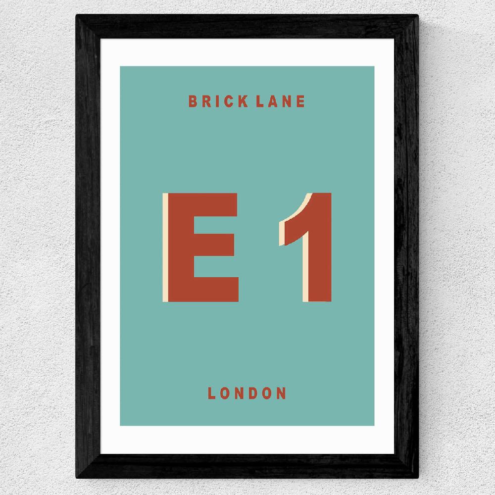 East End Prints Brick Lane E1 By Luxe Poster Co