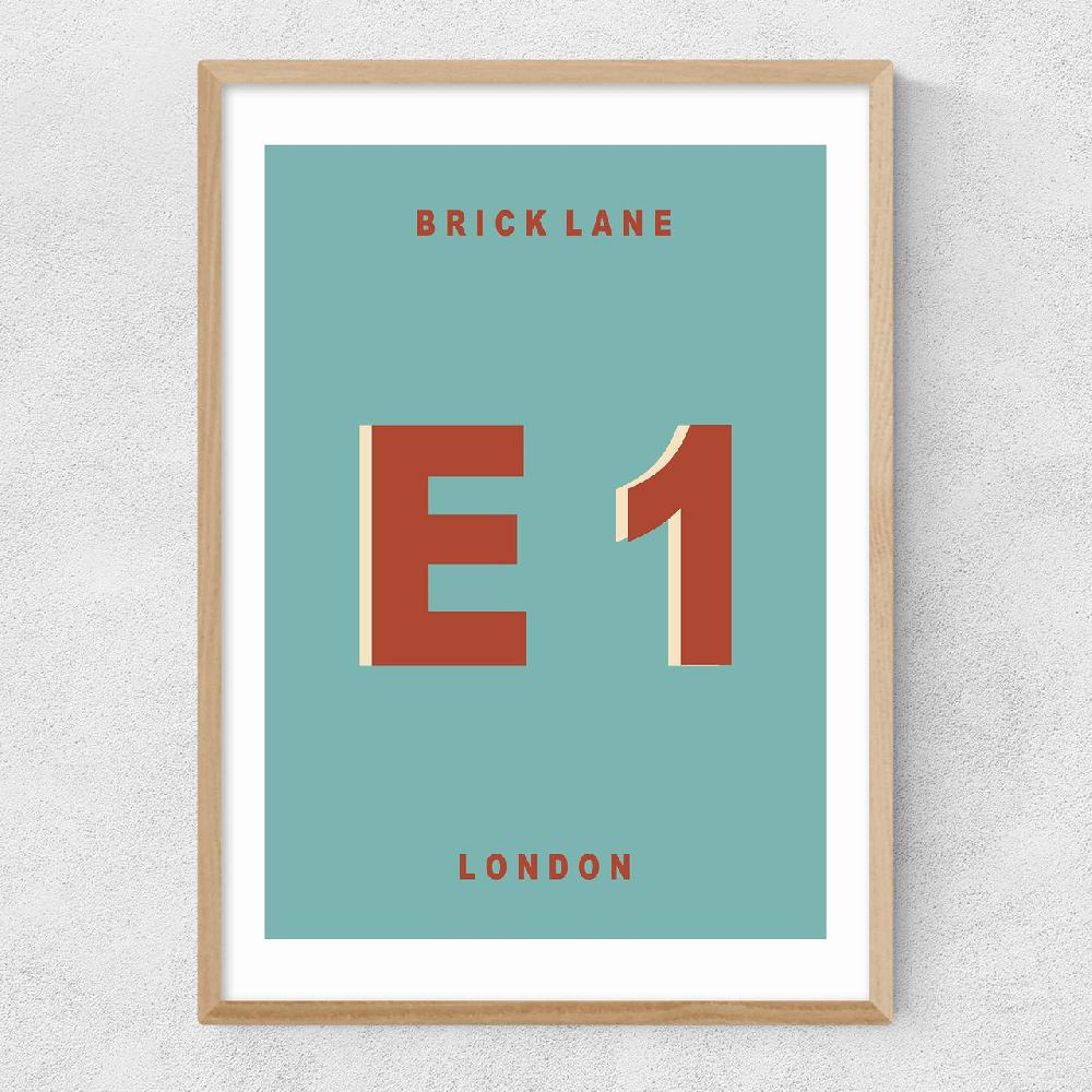 East End Prints Brick Lane E1 By Luxe Poster Co