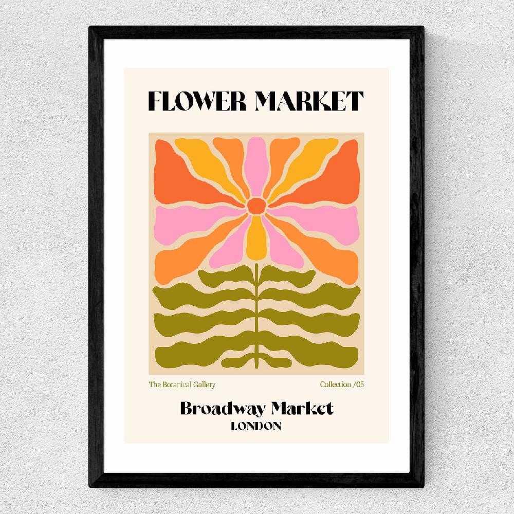 East End Prints Broadway Market Flower Market