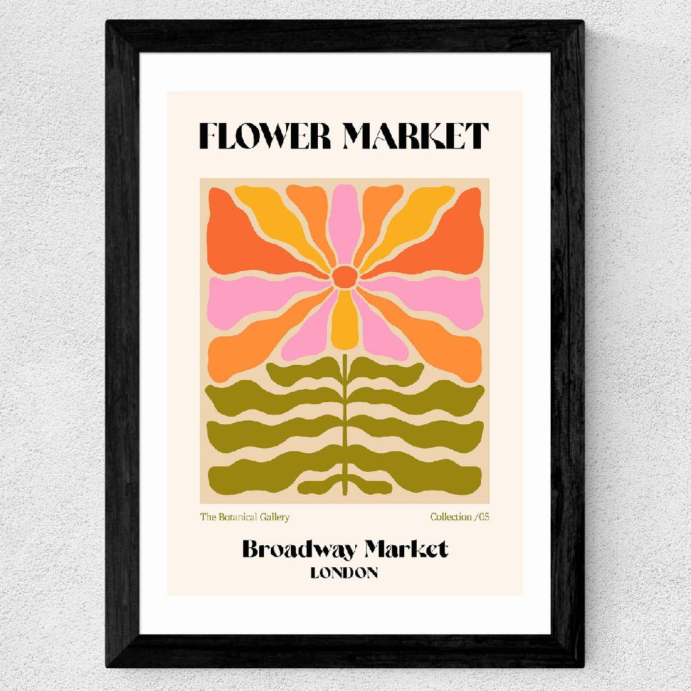 East End Prints Broadway Market Flower Market