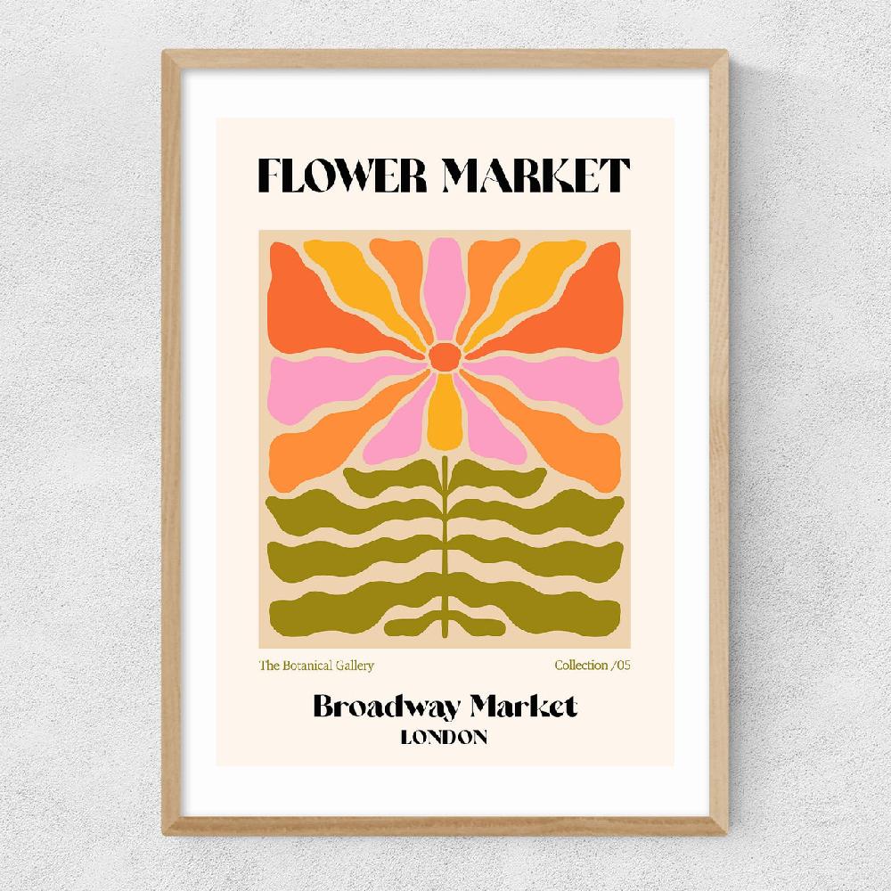 East End Prints Broadway Market Flower Market