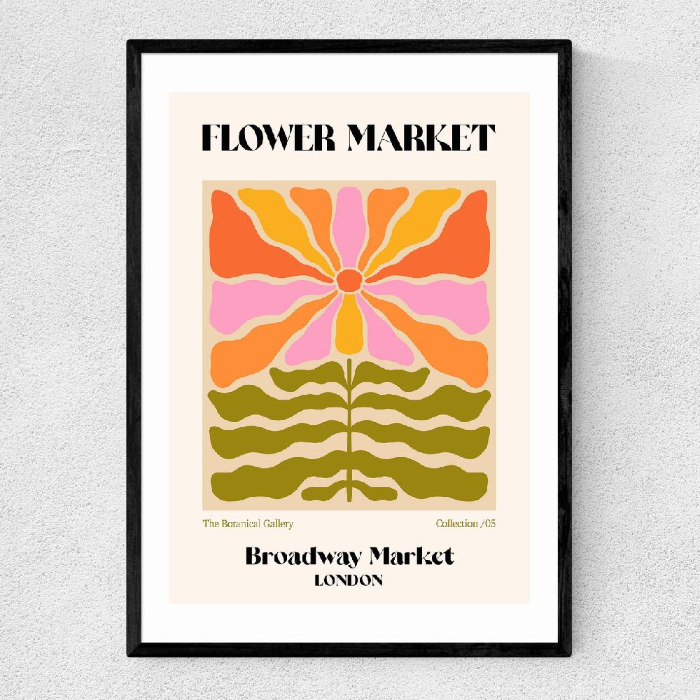 east end prints Broadway Market Flower Market