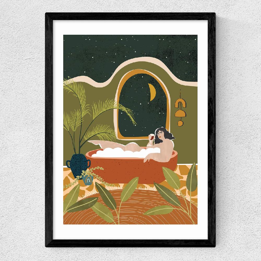 East End Prints Bubble Bath Wine