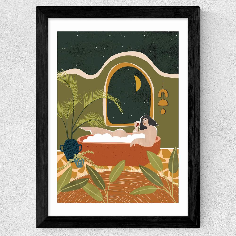 East End Prints Bubble Bath Wine