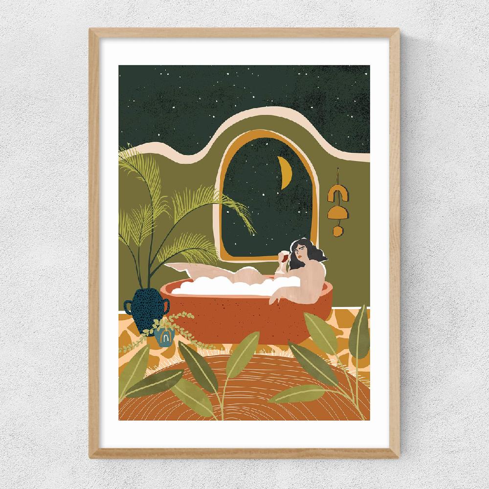 East End Prints Bubble Bath Wine