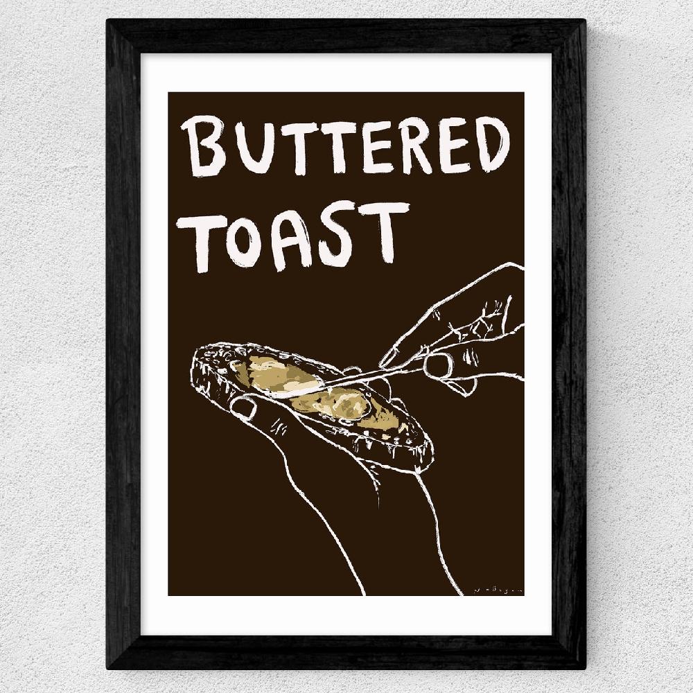 East End Prints Buttered Toast