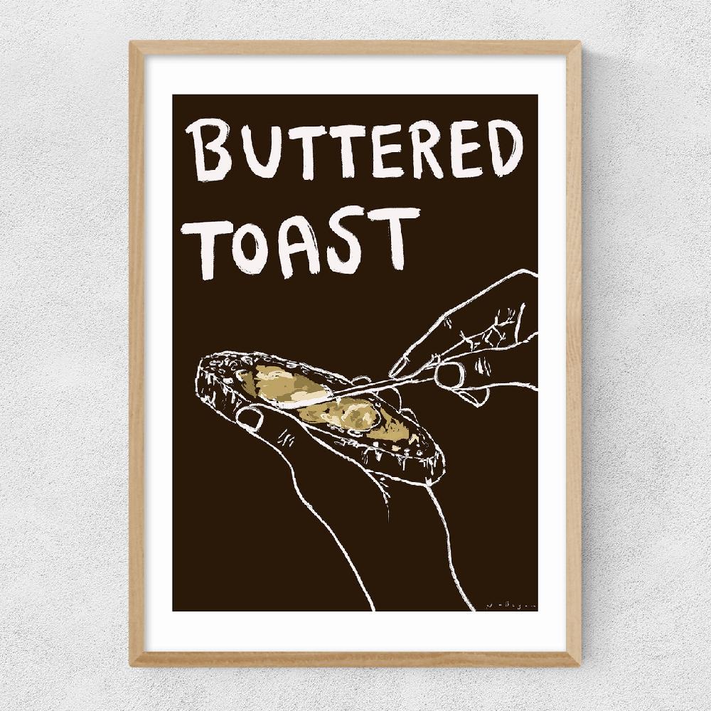 East End Prints Buttered Toast
