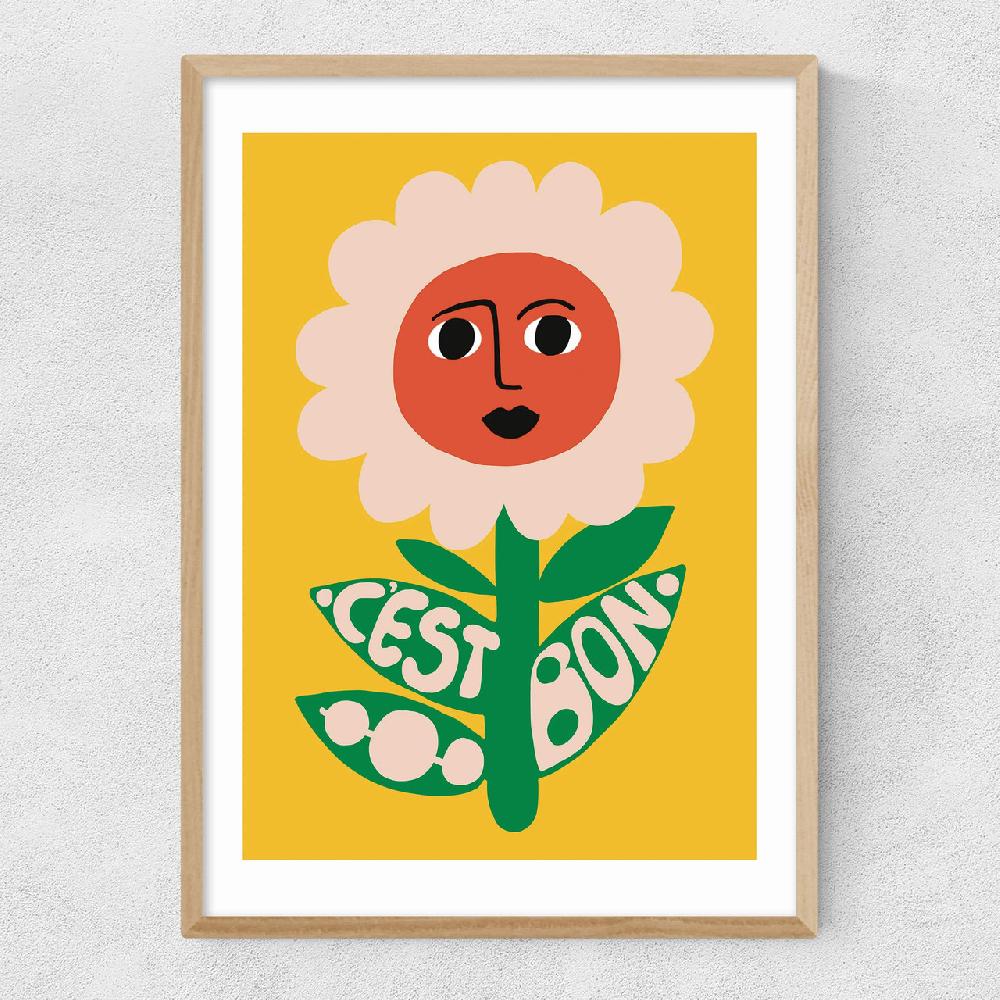 East End Prints C'est Bon Flower