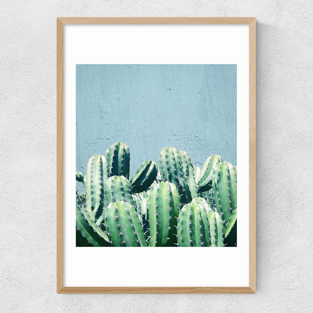 East End Prints Cactus And Teal