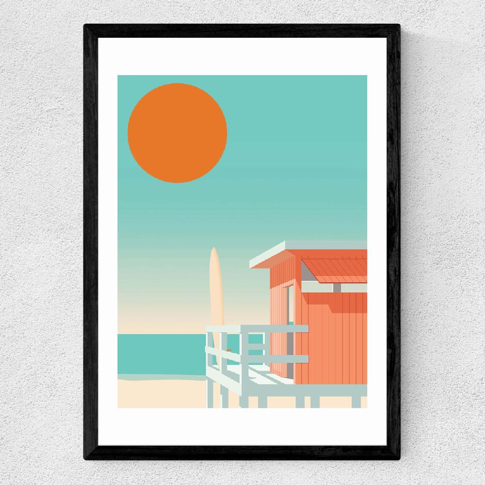 East End Prints California Beach By Keeler & Sidaway