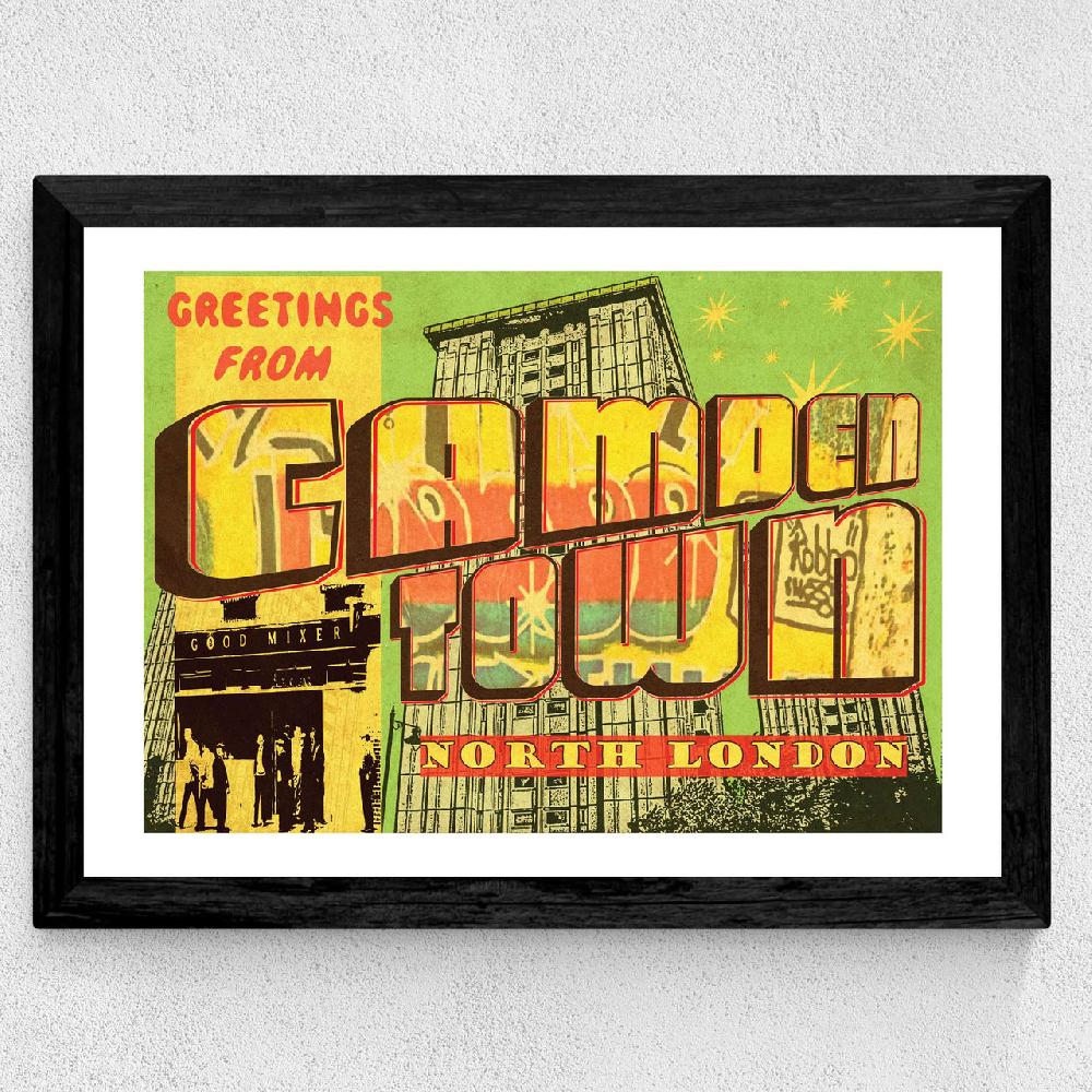 East End Prints Camden Town Postcard
