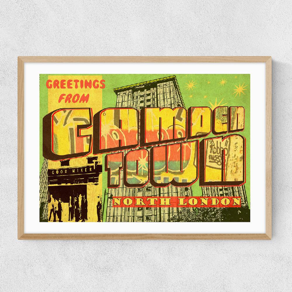 East End Prints Camden Town Postcard