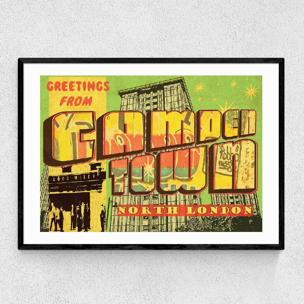 east end prints Camden Town Postcard