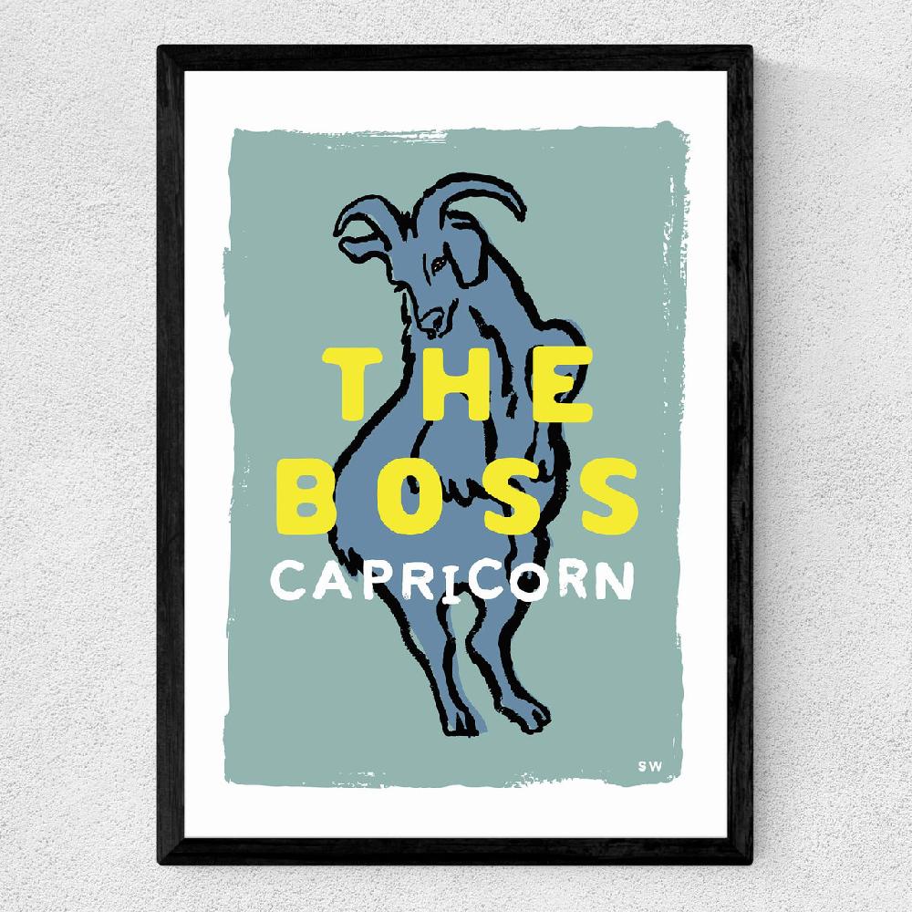 East End Prints Capricorn - The Boss