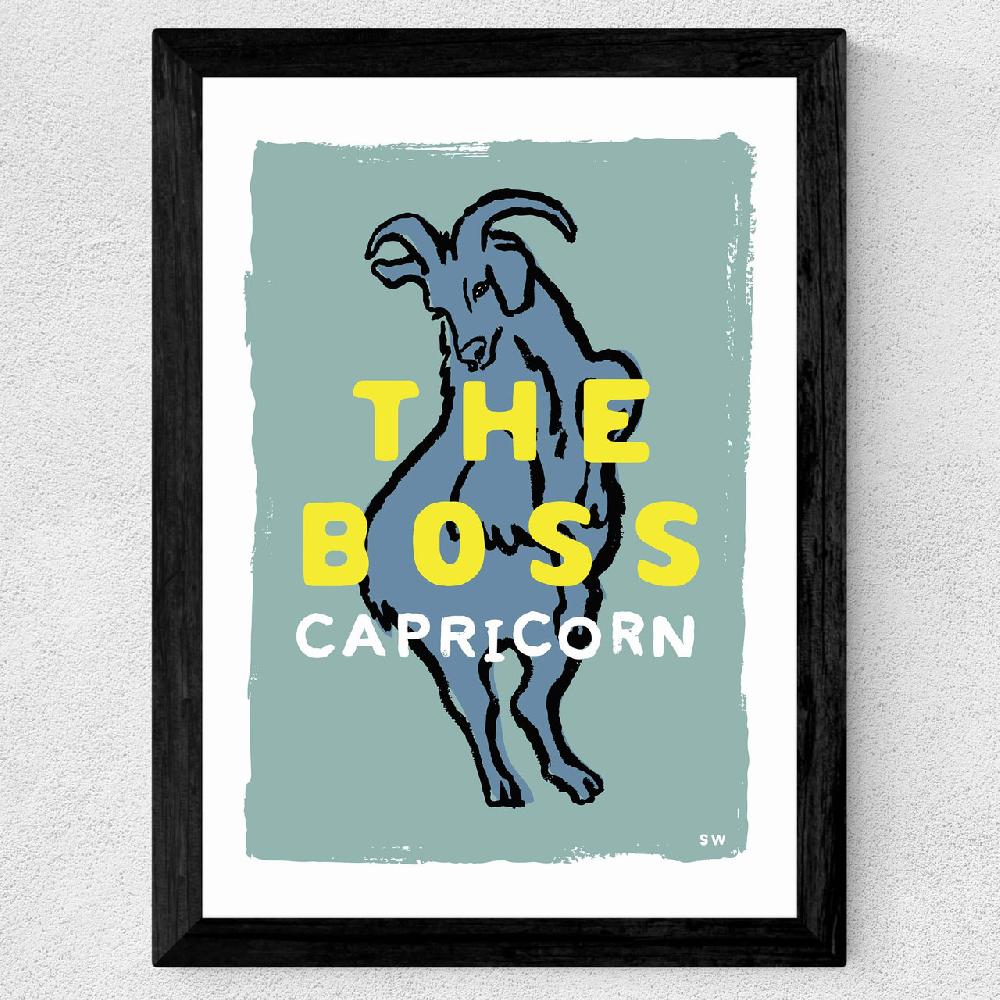 East End Prints Capricorn - The Boss
