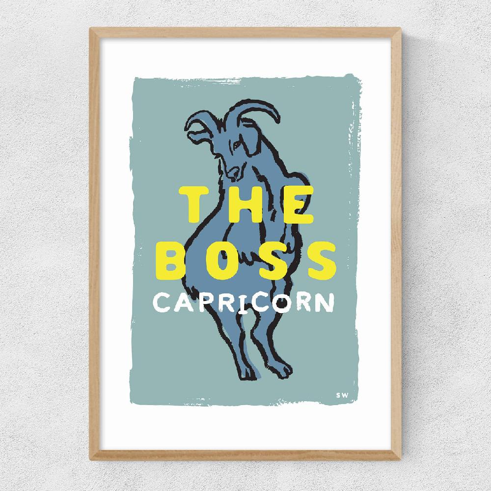 East End Prints Capricorn - The Boss