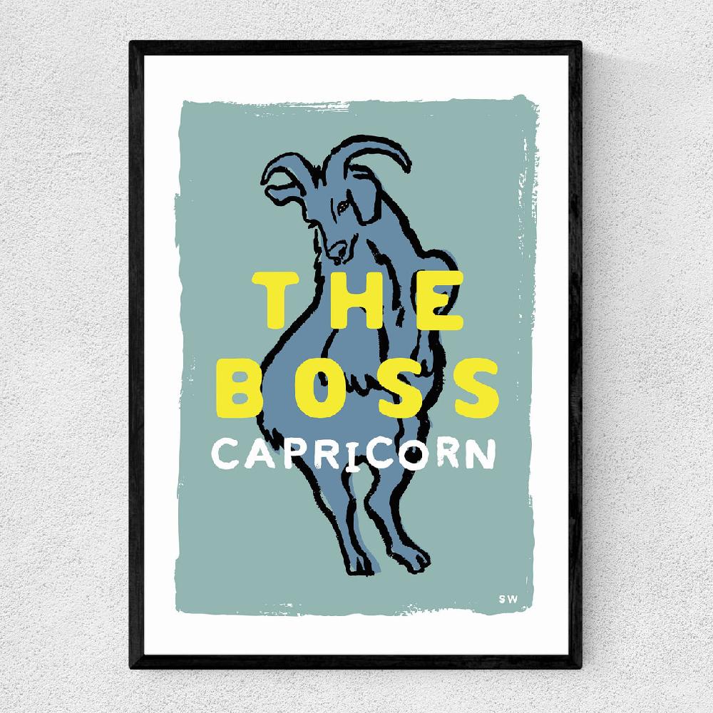 east end prints Capricorn - The Boss