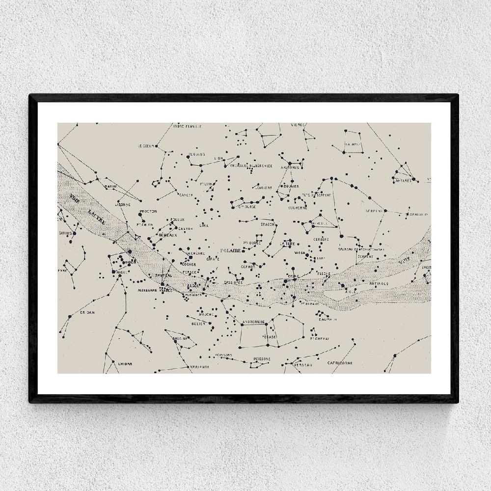 east end prints Carte du Ciel II by Aster
