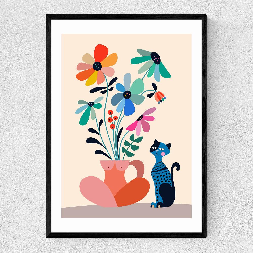 east end prints Cat and Daisy