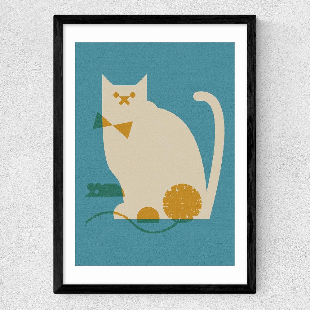 East End Prints Cat And Mouse