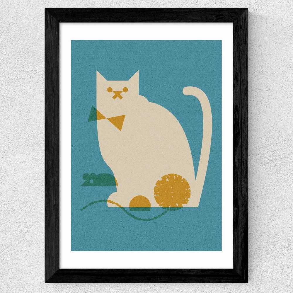 East End Prints Cat And Mouse