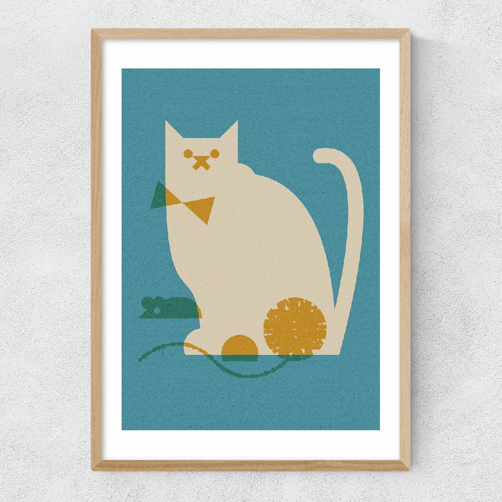 East End Prints Cat And Mouse